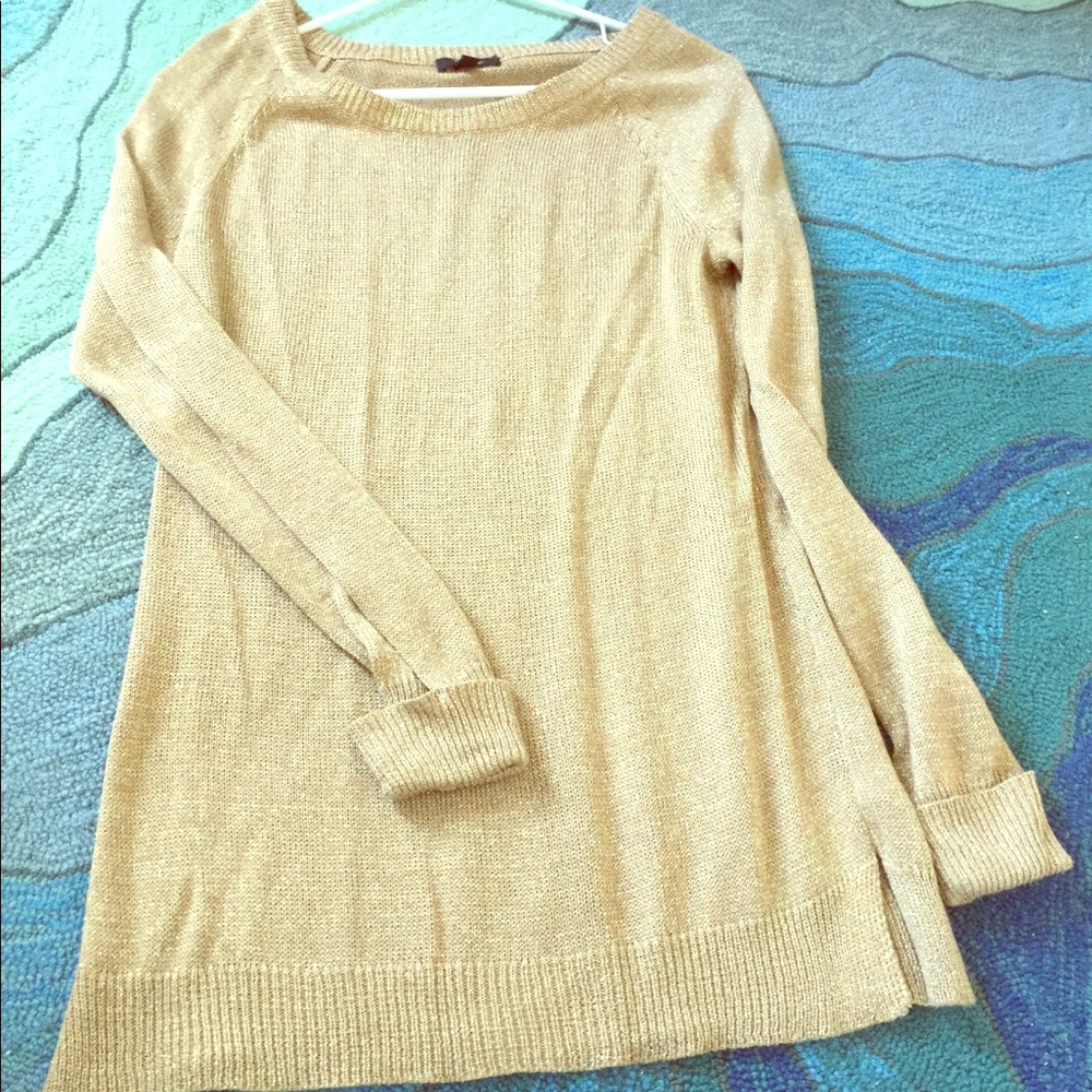 Long Gold Sweater